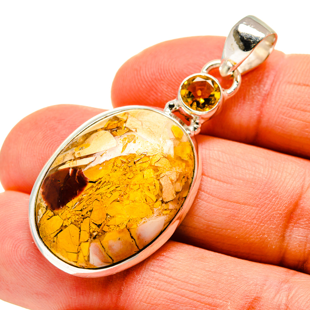 Brecciated Mookaite Pendants handcrafted by Anasilvercos - PD744838