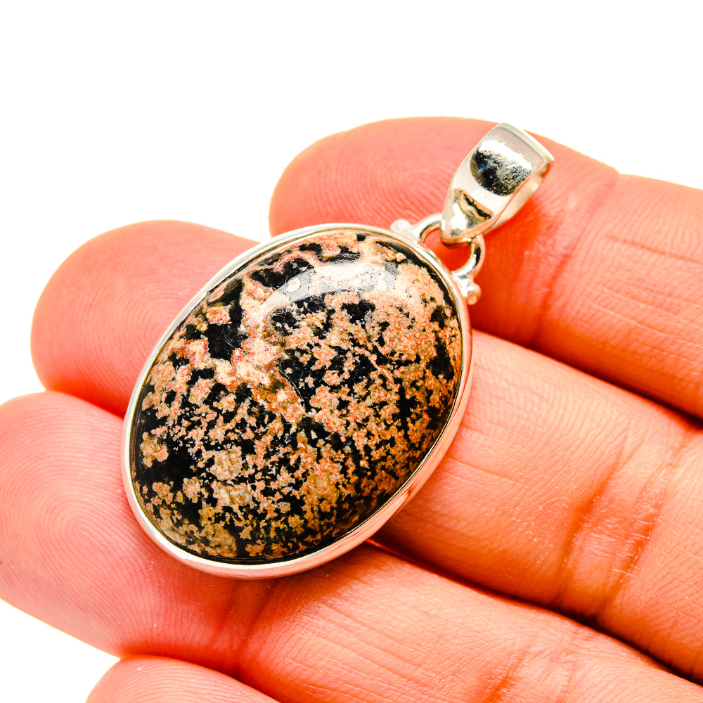 Snowflake Obsidian Pendants handcrafted by Anasilvercos - PD744936