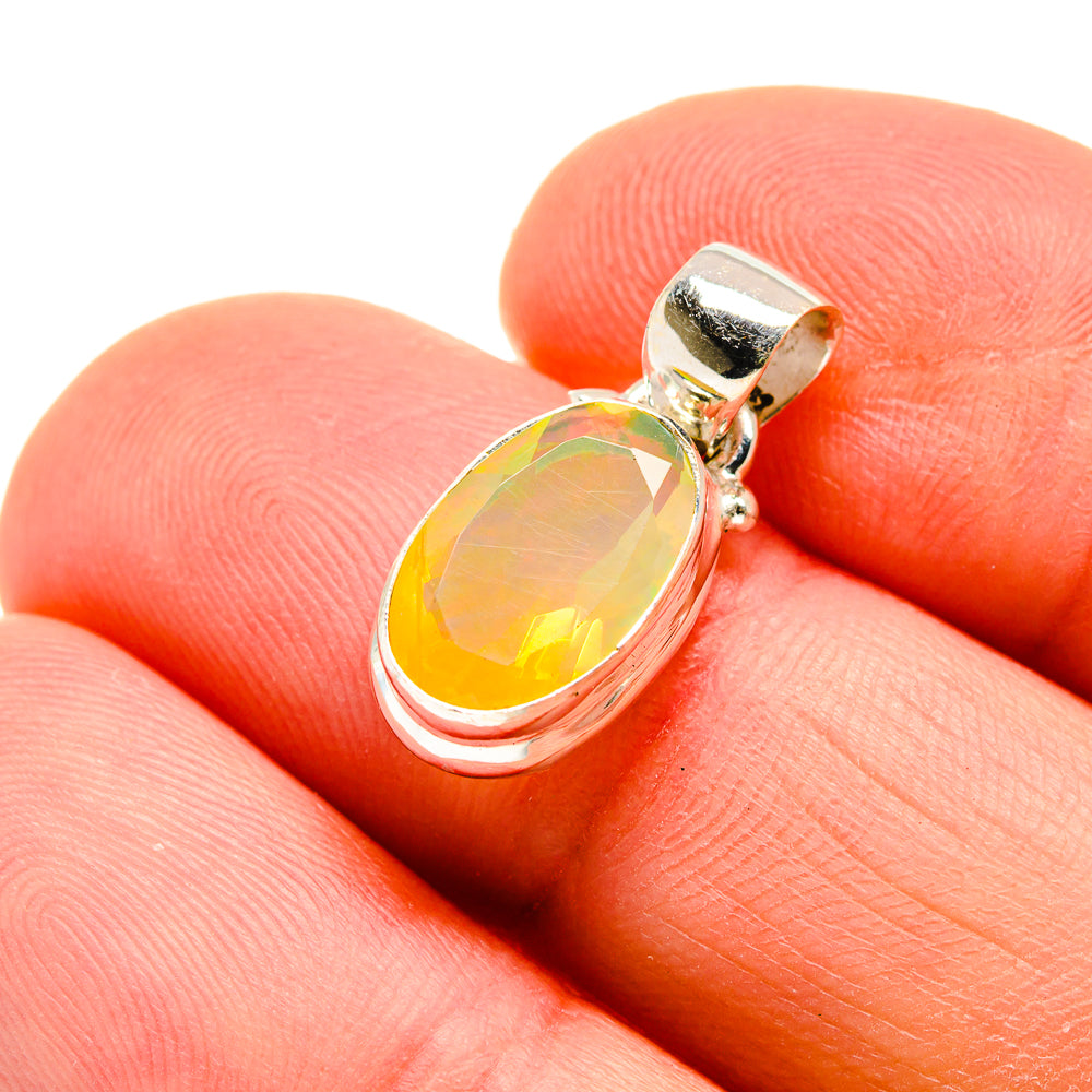 Ethiopian Opal Pendants handcrafted by Anasilvercos - PD744950