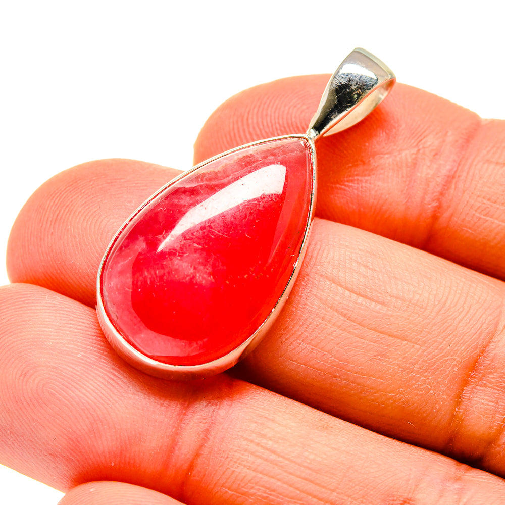 Pink Agate Pendants handcrafted by Anasilvercos - PD744992