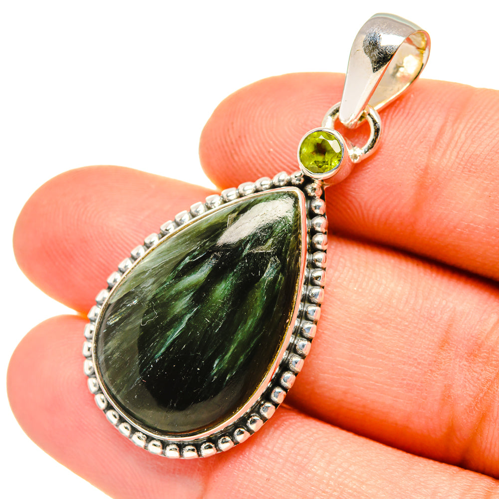 Seraphinite Pendants handcrafted by Anasilvercos - PD7450