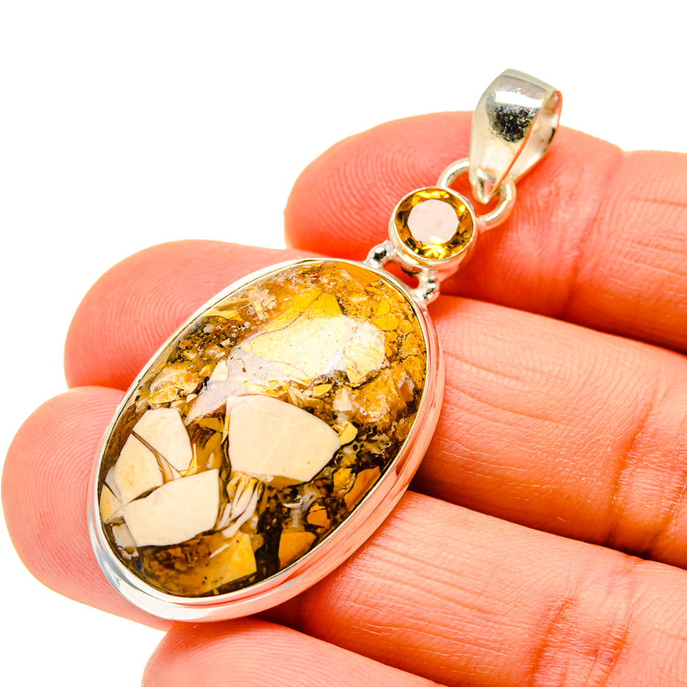 Brecciated Mookaite Pendants handcrafted by Anasilvercos - PD745010