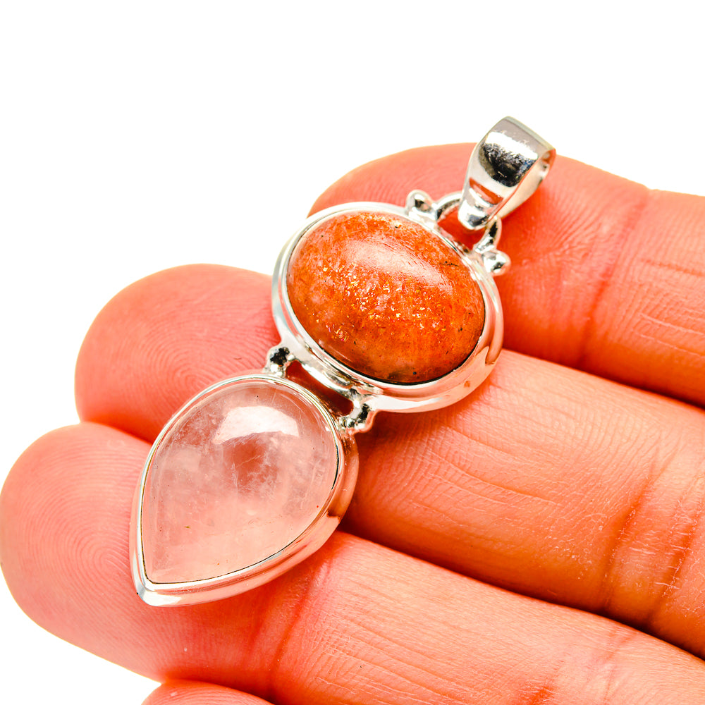 Rose Quartz Pendants handcrafted by Anasilvercos - PD745035