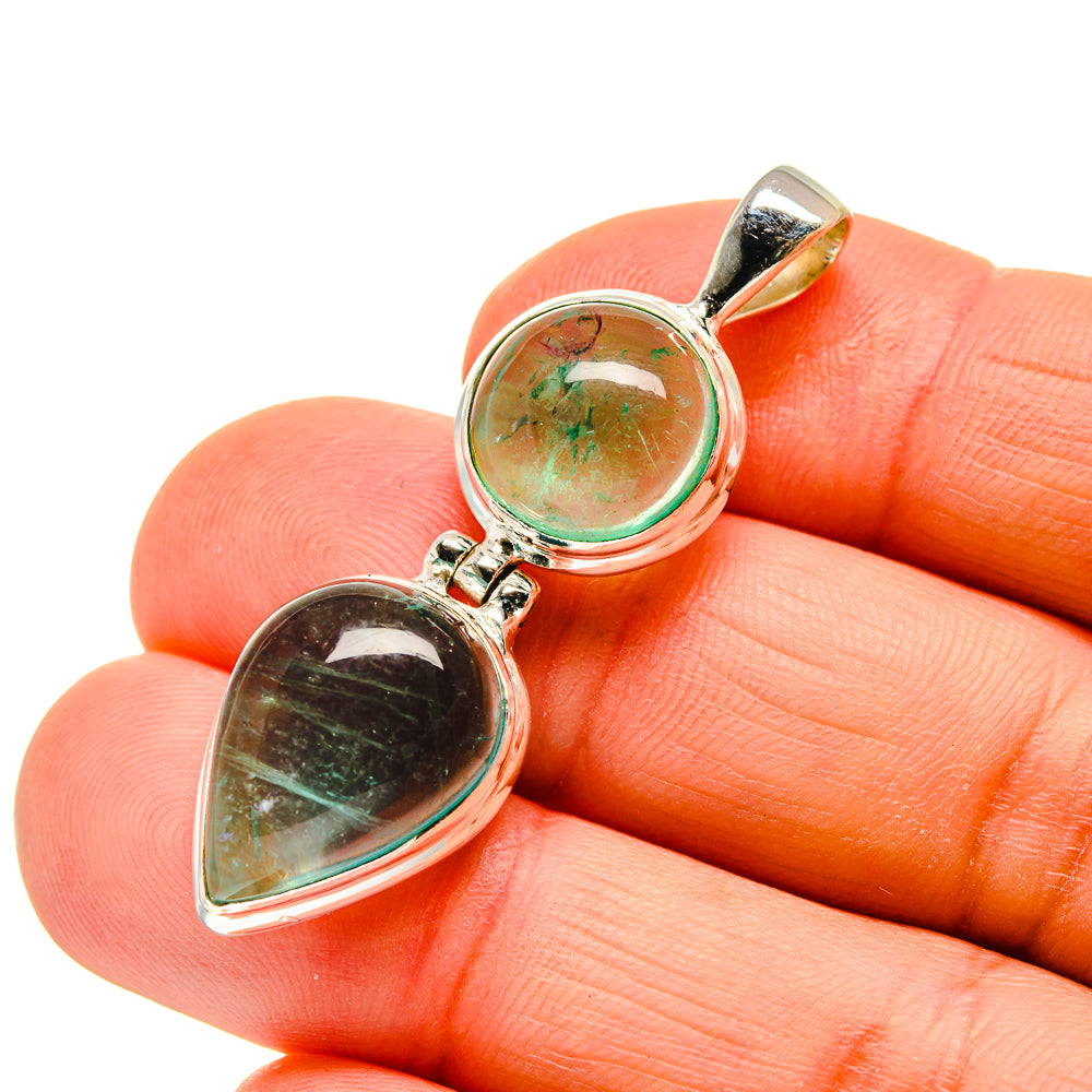 Green Fluorite Pendants handcrafted by Anasilvercos - PD745036