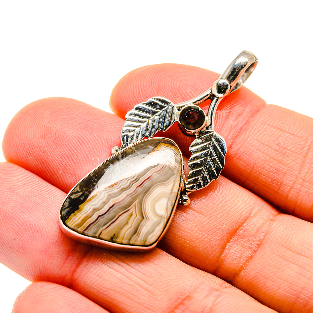 Laguna Lace Agate Pendants handcrafted by Anasilvercos - PD745076