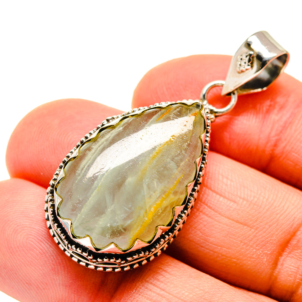 Green Fluorite Pendants handcrafted by Anasilvercos - PD745111
