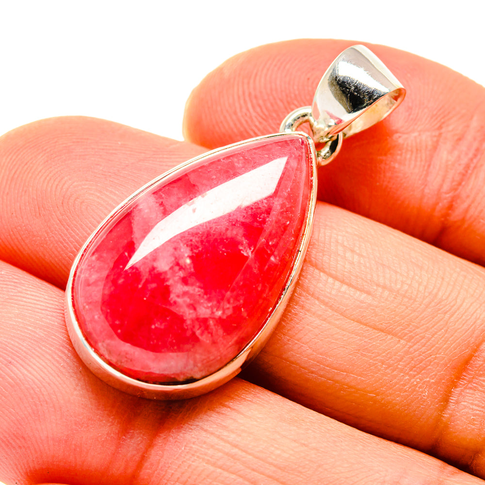 Pink Agate Pendants handcrafted by Anasilvercos - PD745125