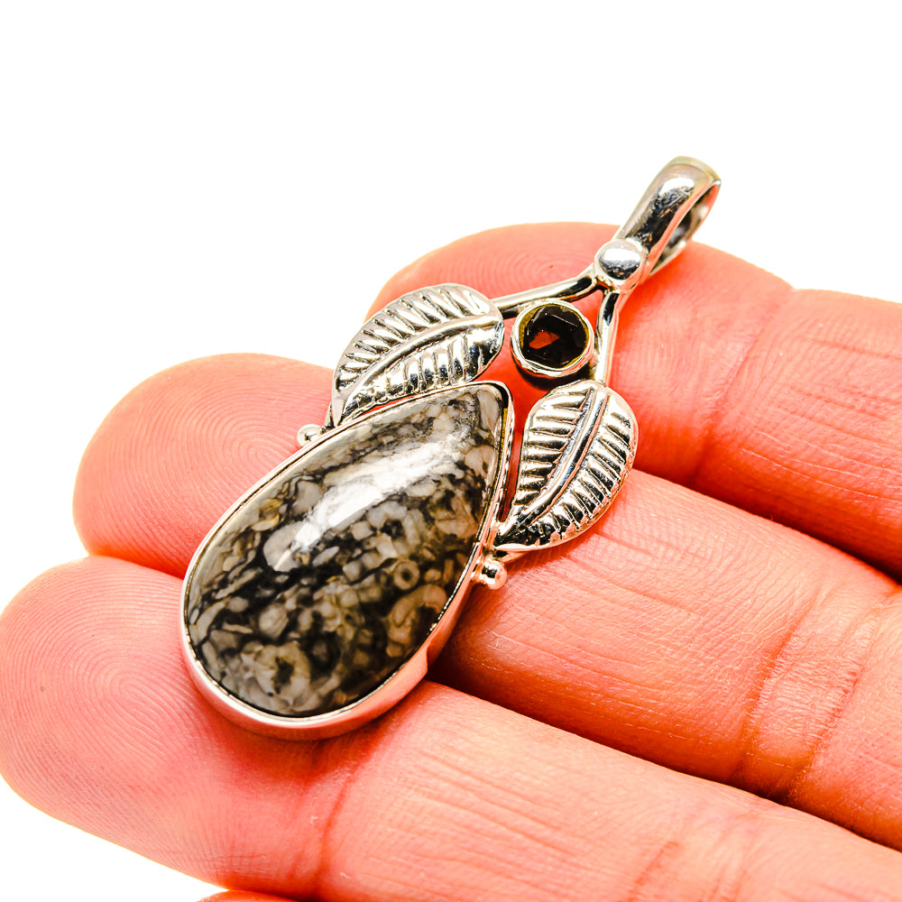 Crinoid Fossil Pendants handcrafted by Anasilvercos - PD745146