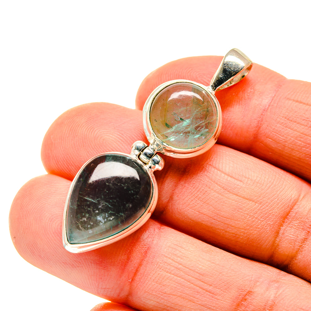 Green Fluorite Pendants handcrafted by Anasilvercos - PD745188