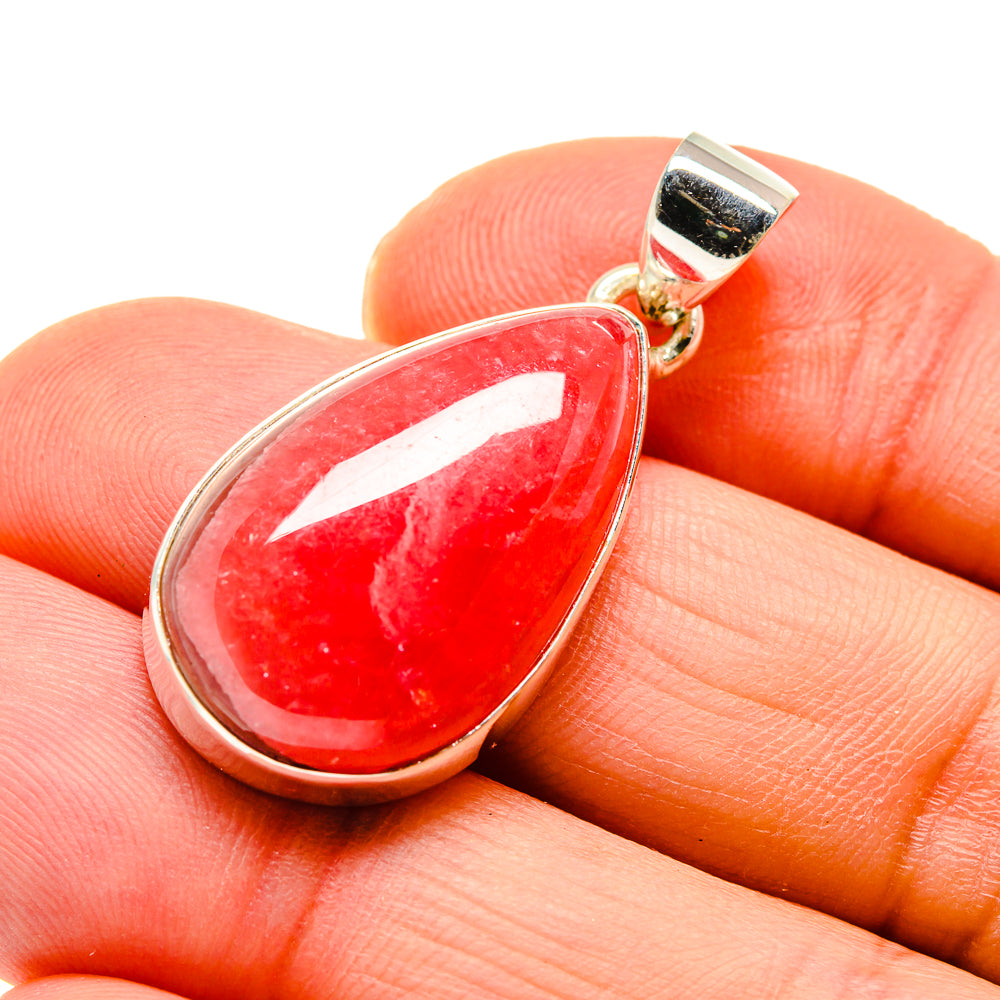 Pink Agate Pendants handcrafted by Anasilvercos - PD745264