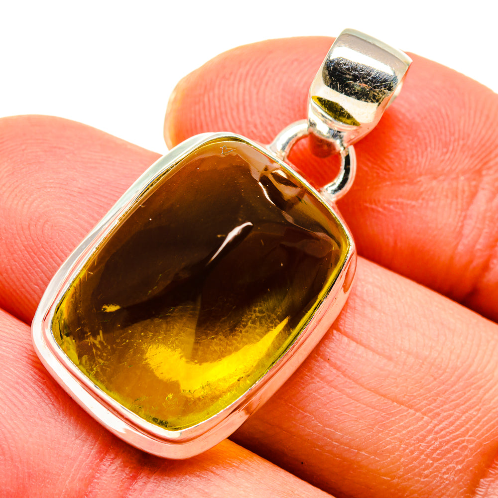 Olive Quartz Pendants handcrafted by Anasilvercos - PD745287