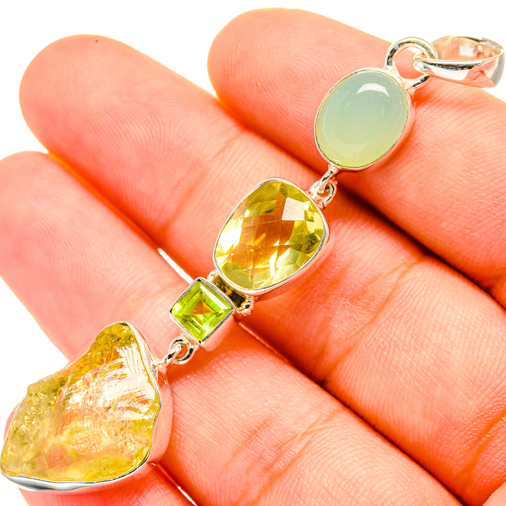 Citrine Pendants handcrafted by Anasilvercos - PD7453