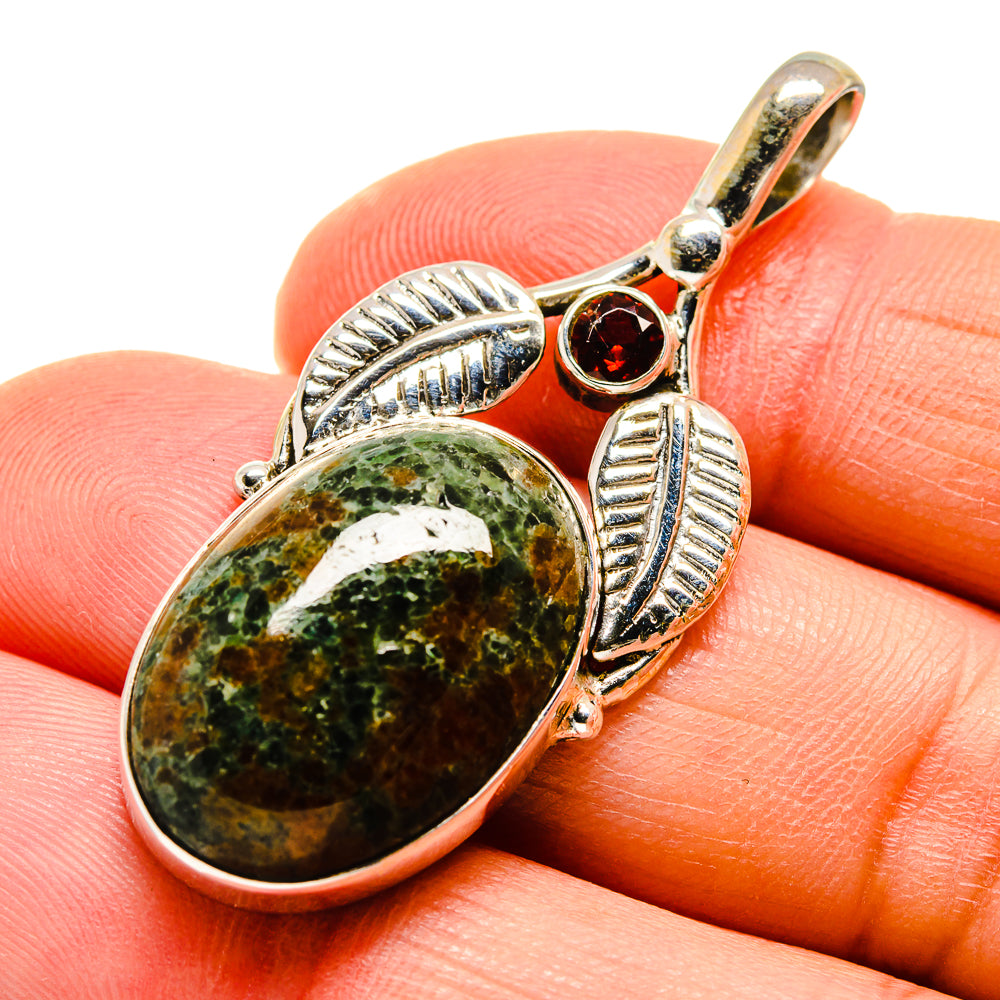Rainforest Jasper Pendants handcrafted by Anasilvercos - PD745334