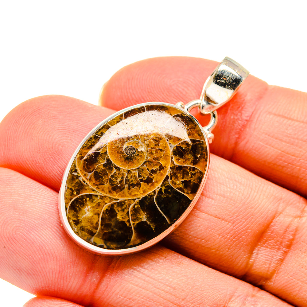 Ammonite Fossil Pendants handcrafted by Anasilvercos - PD745402