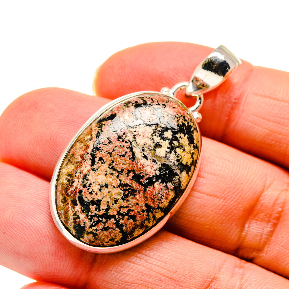 Snowflake Obsidian Pendants handcrafted by Anasilvercos - PD745410
