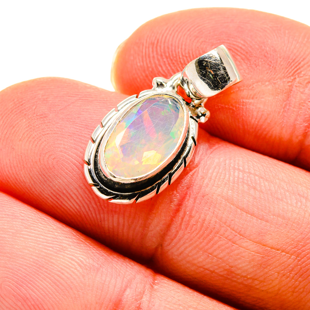 Ethiopian Opal Pendants handcrafted by Anasilvercos - PD745424