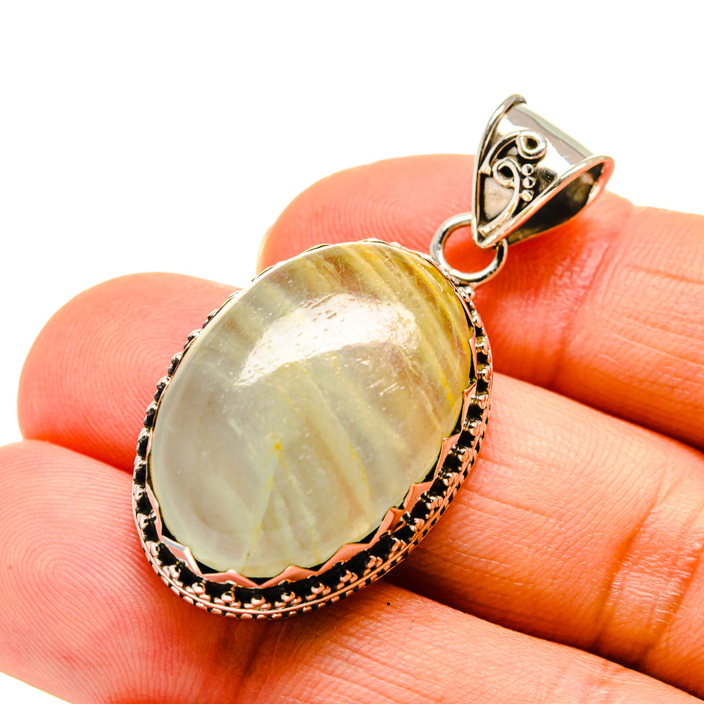 Green Fluorite Pendants handcrafted by Anasilvercos - PD745431