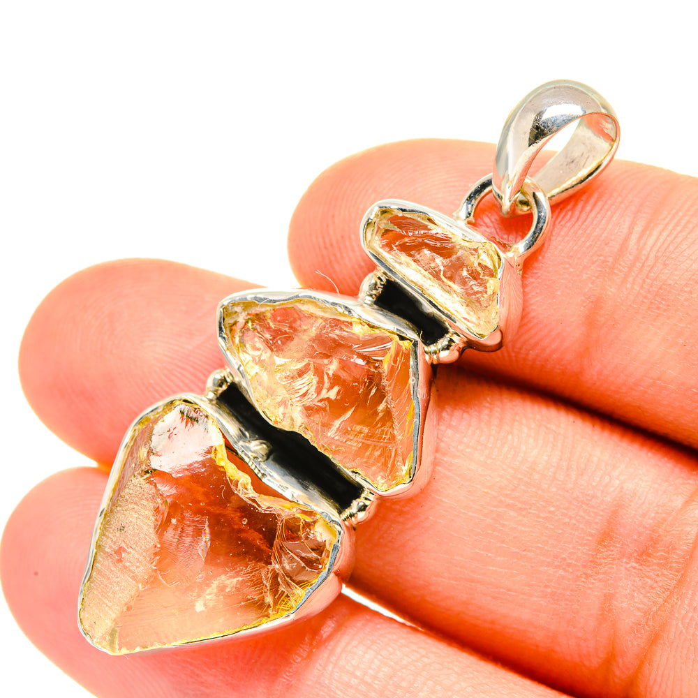 Citrine Pendants handcrafted by Anasilvercos - PD7455