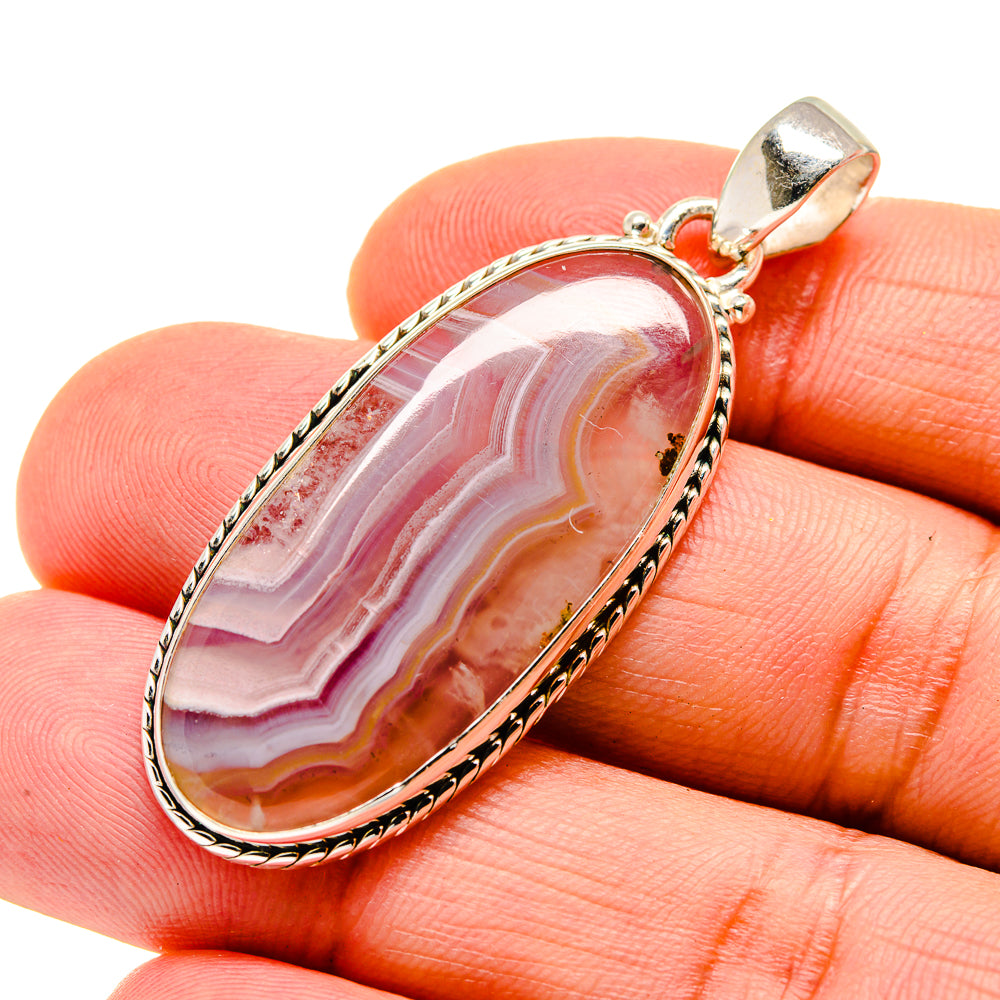Botswana Agate Pendants handcrafted by Anasilvercos - PD745525