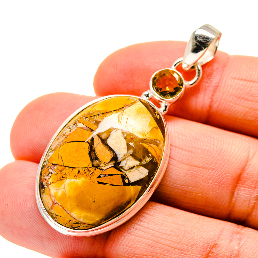 Brecciated Mookaite Pendants handcrafted by Anasilvercos - PD745535