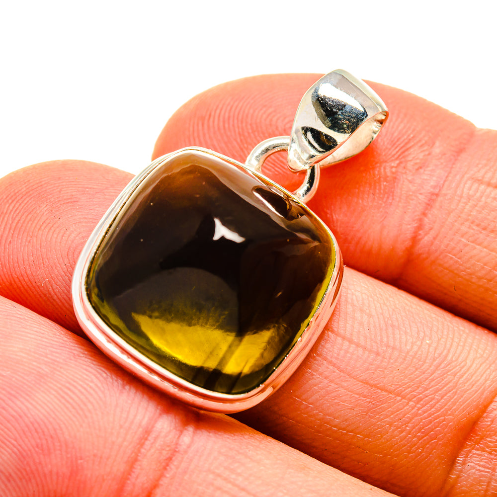 Olive Quartz Pendants handcrafted by Anasilvercos - PD745549