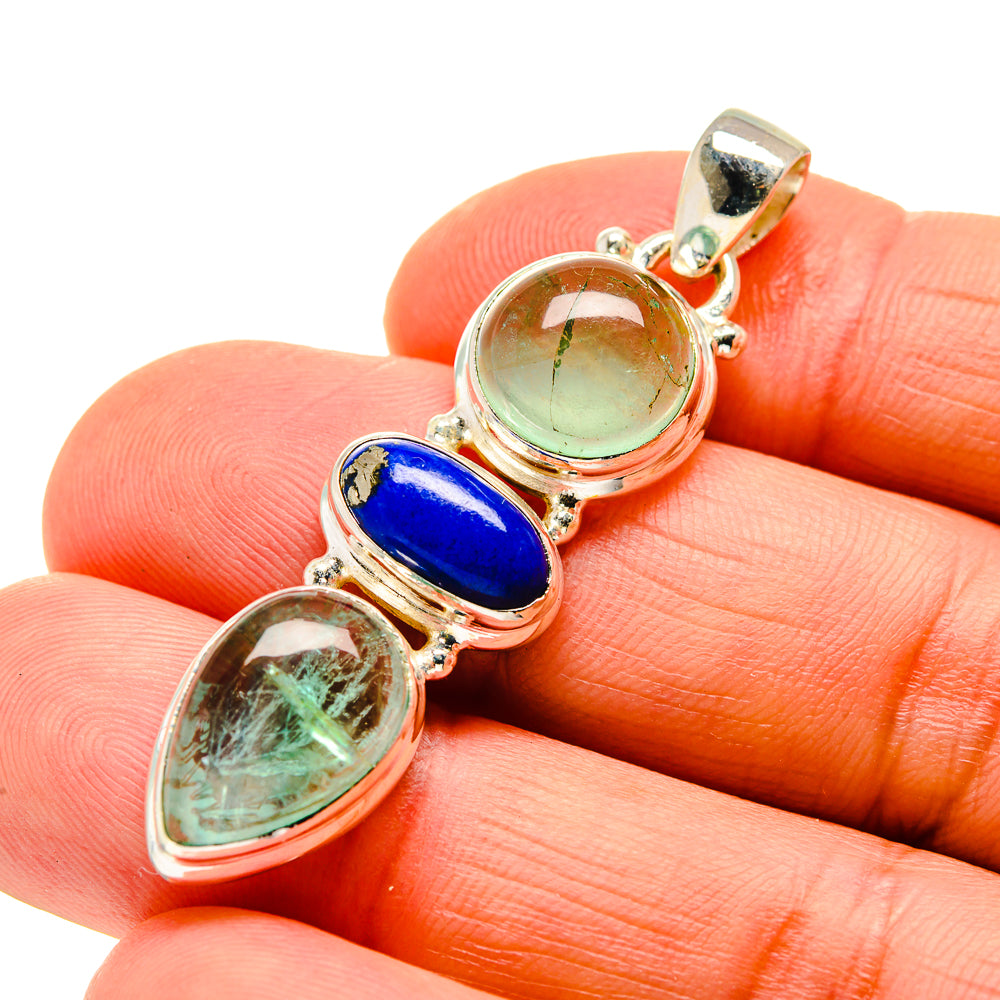 Green Fluorite Pendants handcrafted by Anasilvercos - PD745613