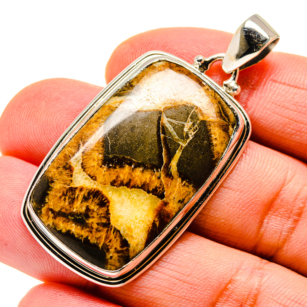 Septarian Nodule Pendants handcrafted by Anasilvercos - PD745735