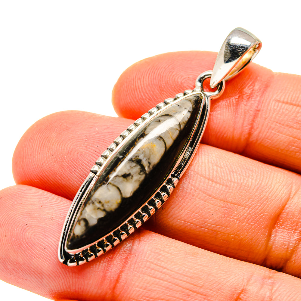 Orthoceras Fossil Pendants handcrafted by Anasilvercos - PD745769