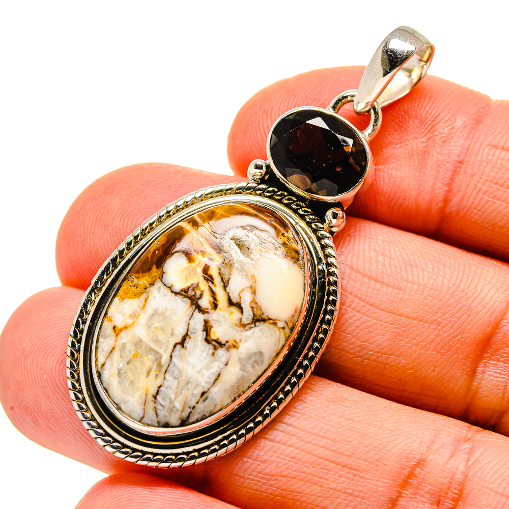 Peanut Wood Jasper Pendants handcrafted by Anasilvercos - PD745807