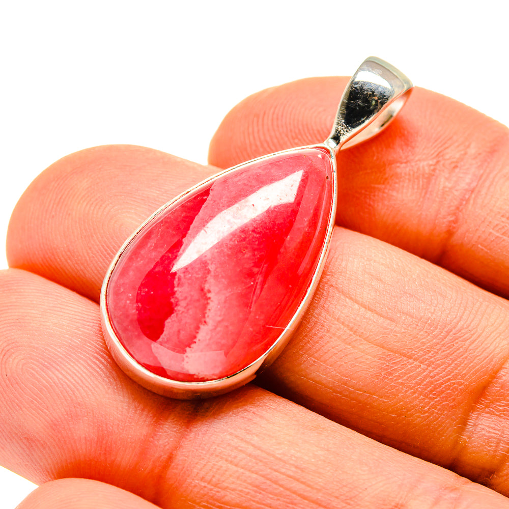 Pink Agate Pendants handcrafted by Anasilvercos - PD745860