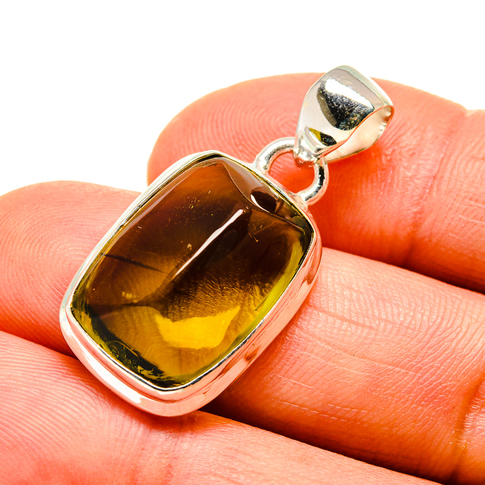 Olive Quartz Pendants handcrafted by Anasilvercos - PD745939