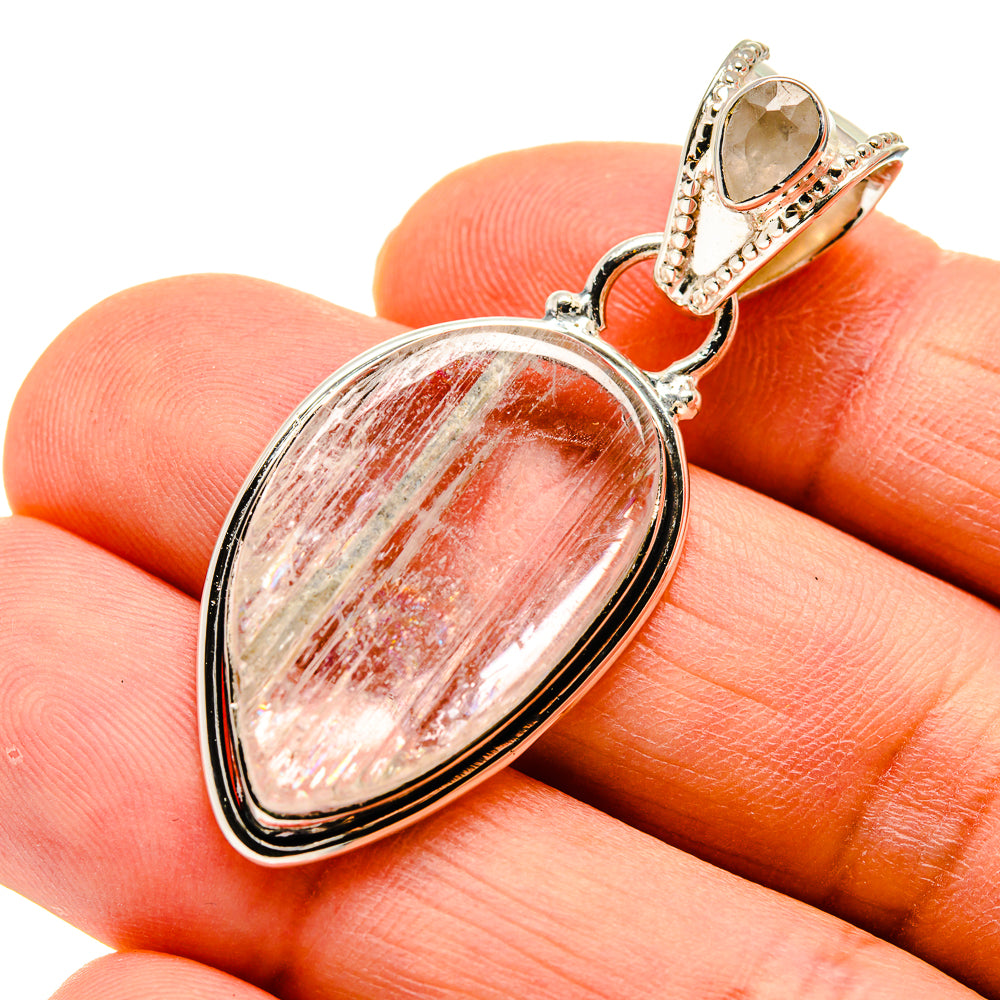 Rainbow Moonstone Pendants handcrafted by Anasilvercos - PD745979