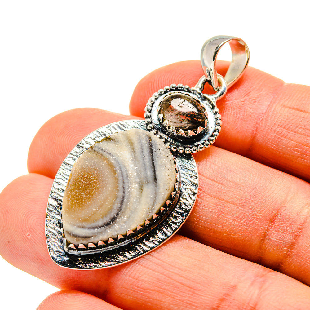 Desert Druzy Pendants handcrafted by Anasilvercos - PD746062