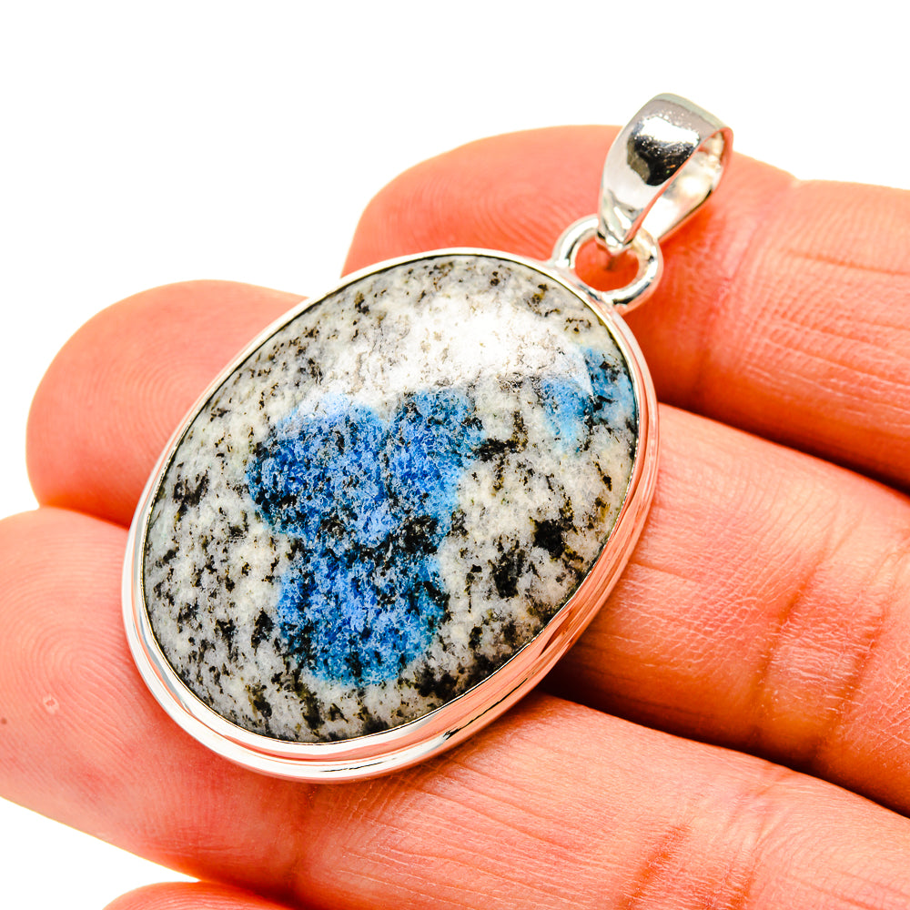 K2 Blue Azurite Pendants handcrafted by Anasilvercos - PD746082