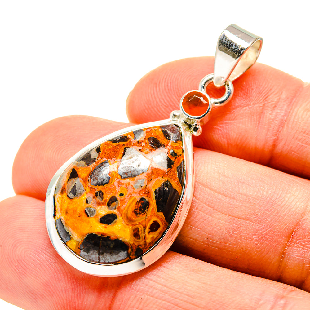 Chert Breccia, Carnelian Pendants handcrafted by Anasilvercos - PD746177
