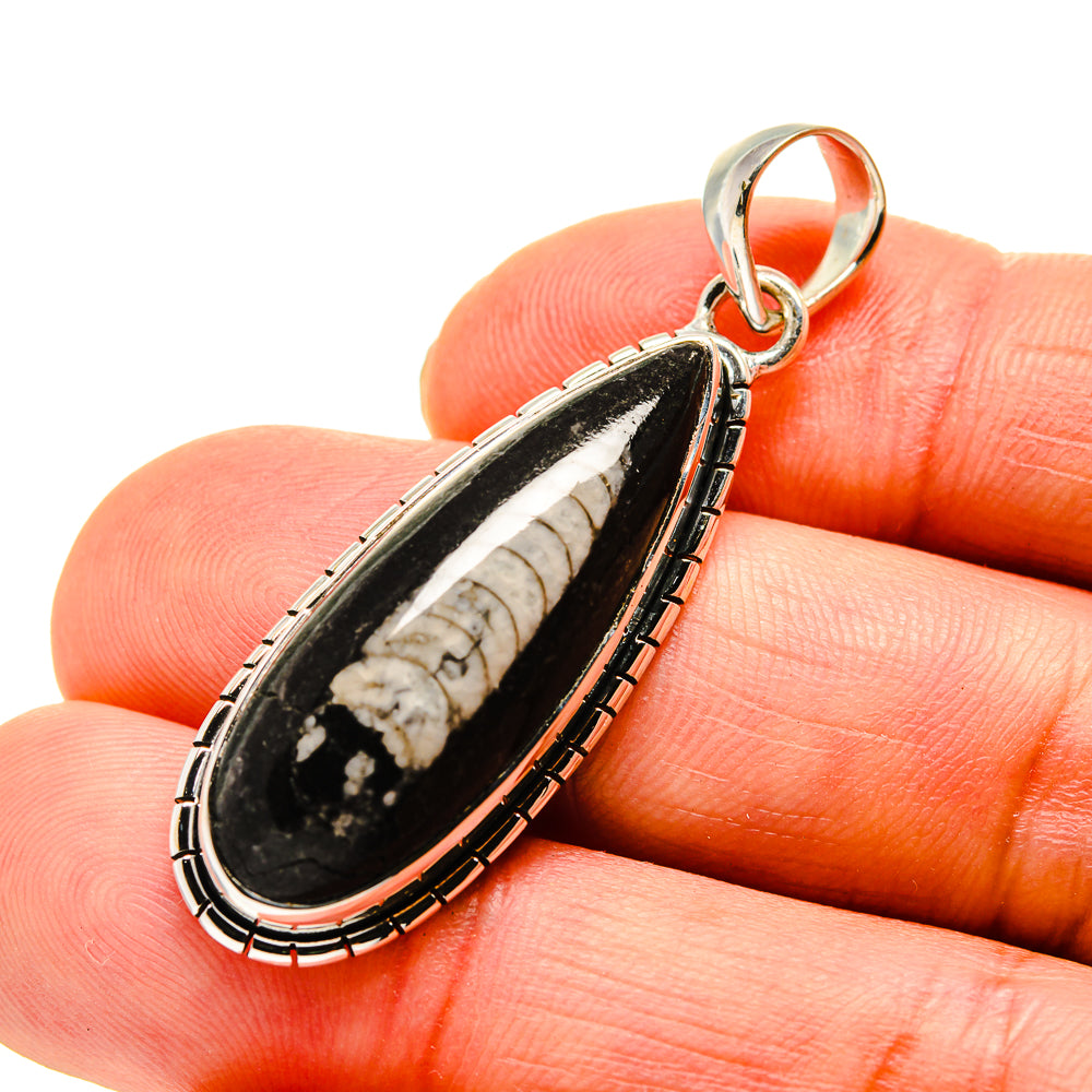 Orthoceras Fossil Pendants handcrafted by Anasilvercos - PD746207