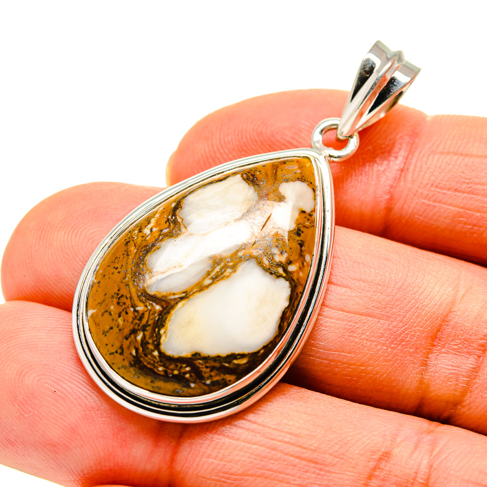 Peanut Wood Jasper Pendants handcrafted by Anasilvercos - PD746350