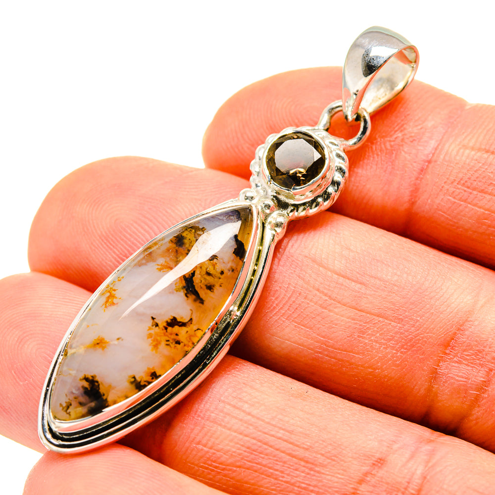 Plume Agate Pendants handcrafted by Anasilvercos - PD746363