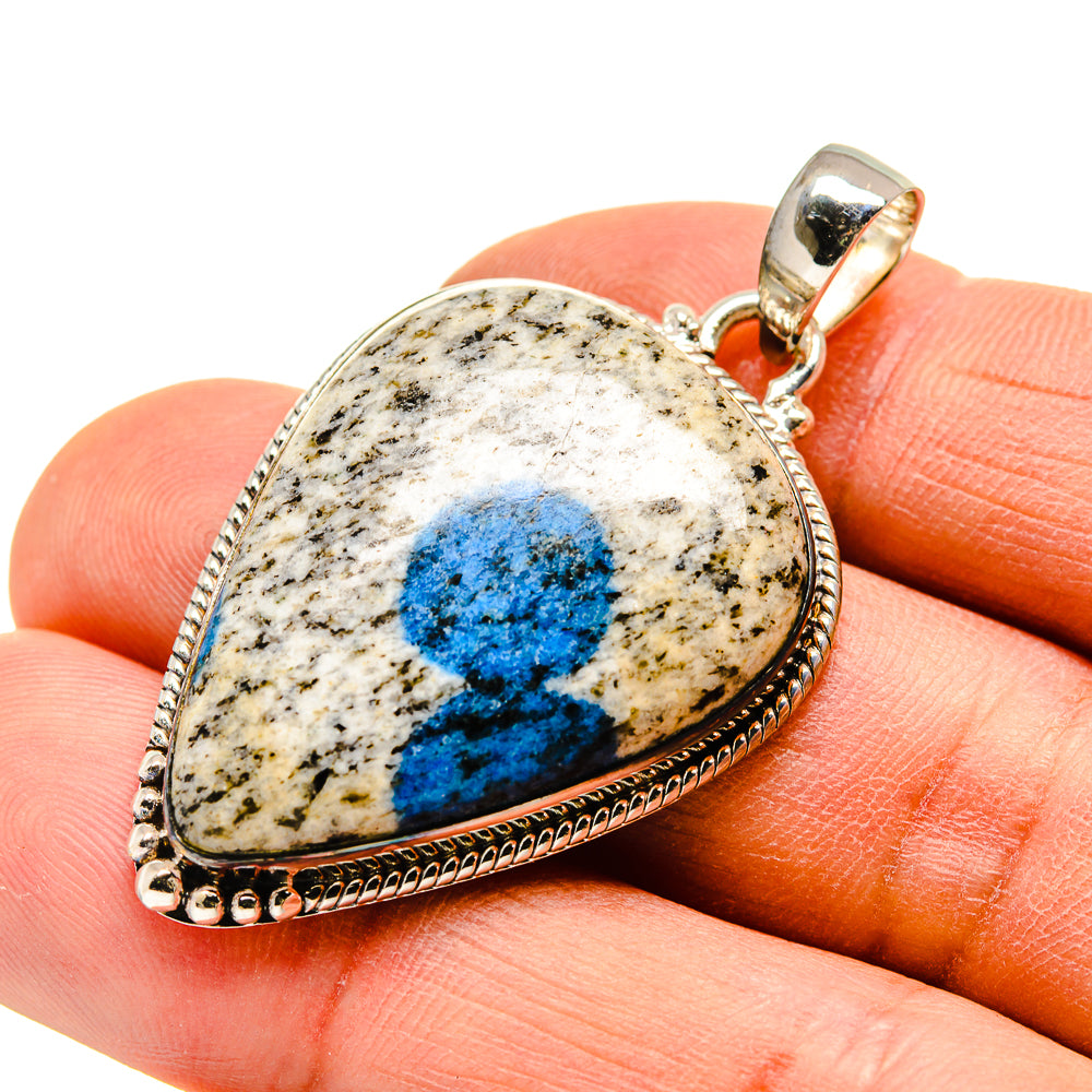 K2 Blue Azurite Pendants handcrafted by Anasilvercos - PD746417