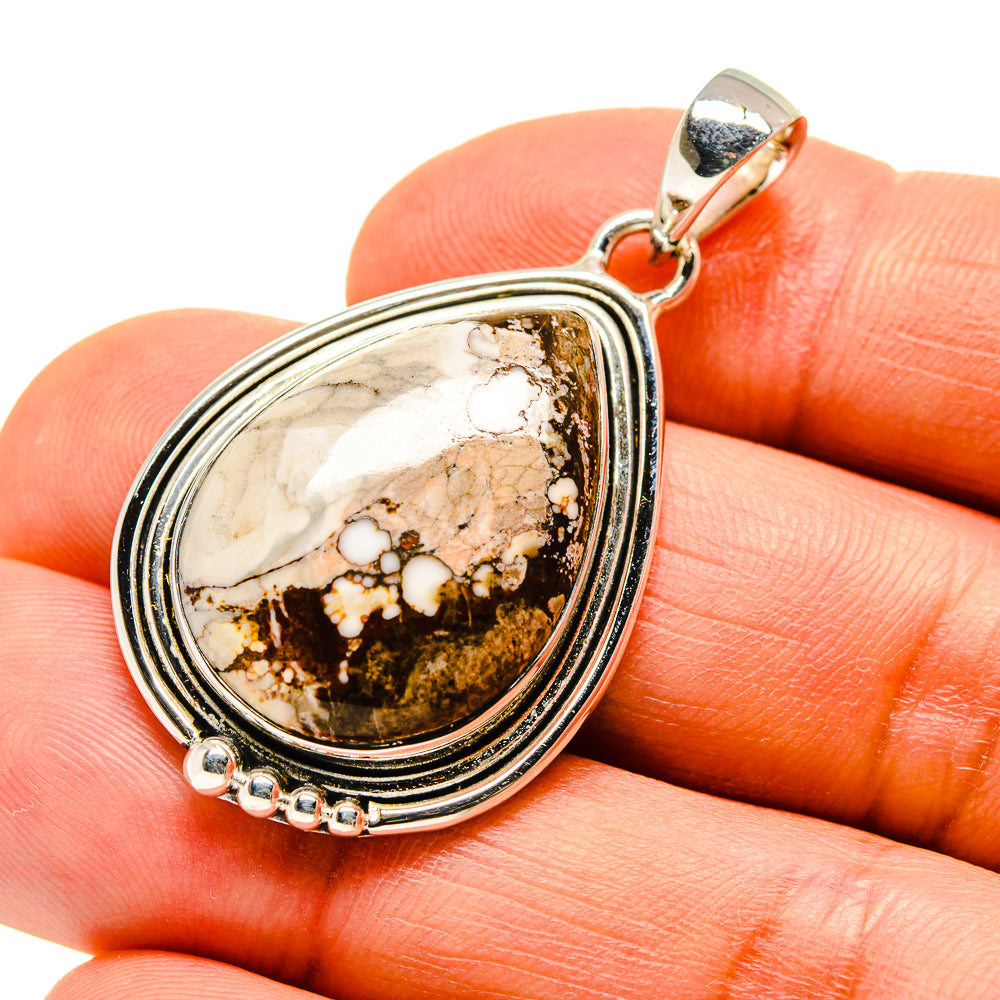 Peanut Wood Jasper Pendants handcrafted by Anasilvercos - PD746467