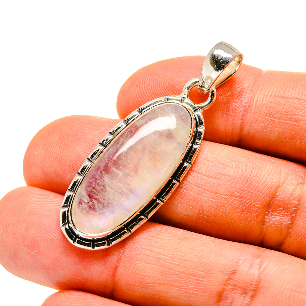 Rainbow Moonstone Pendants handcrafted by Anasilvercos - PD746491