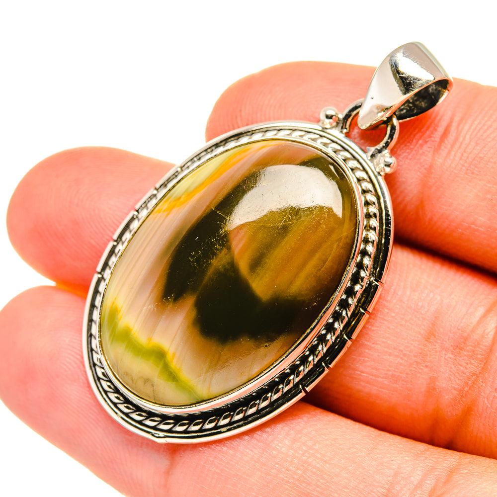 Willow Creek Jasper Pendants handcrafted by Anasilvercos - PD7465