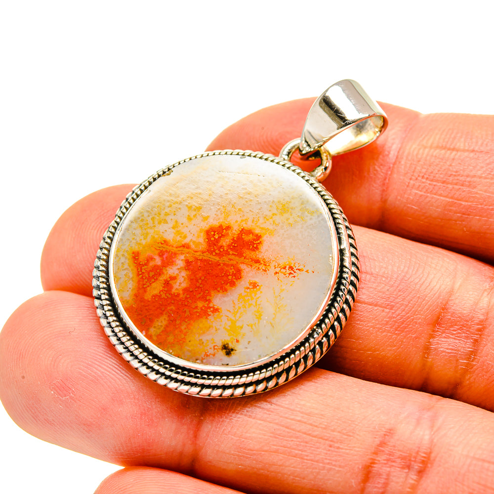 Scenic Dendritic Agate Pendants handcrafted by Anasilvercos - PD746509