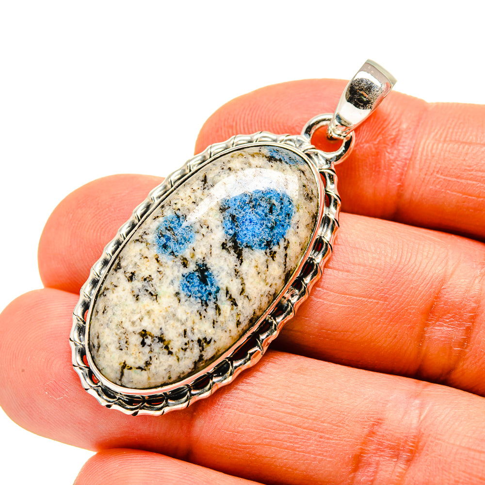 K2 Blue Azurite Pendants handcrafted by Anasilvercos - PD746531