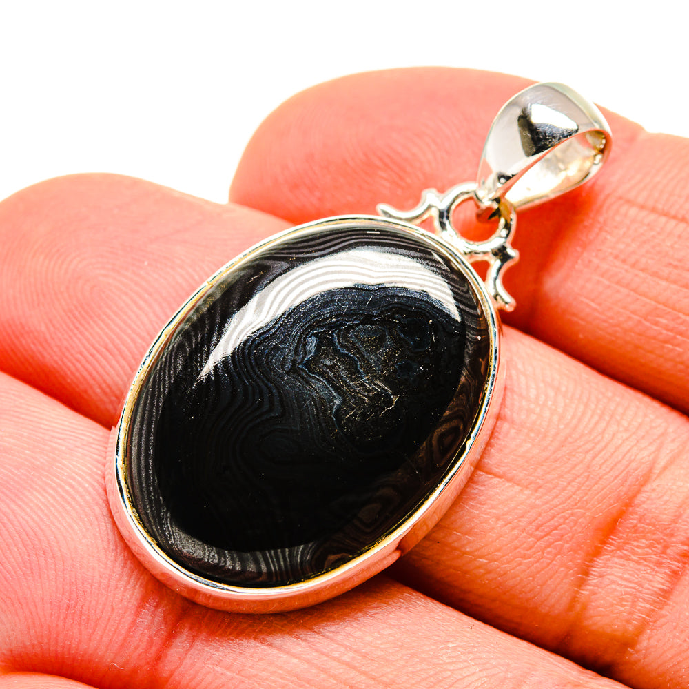 Psilomelane Dendrite Pendants handcrafted by Anasilvercos - PD746595