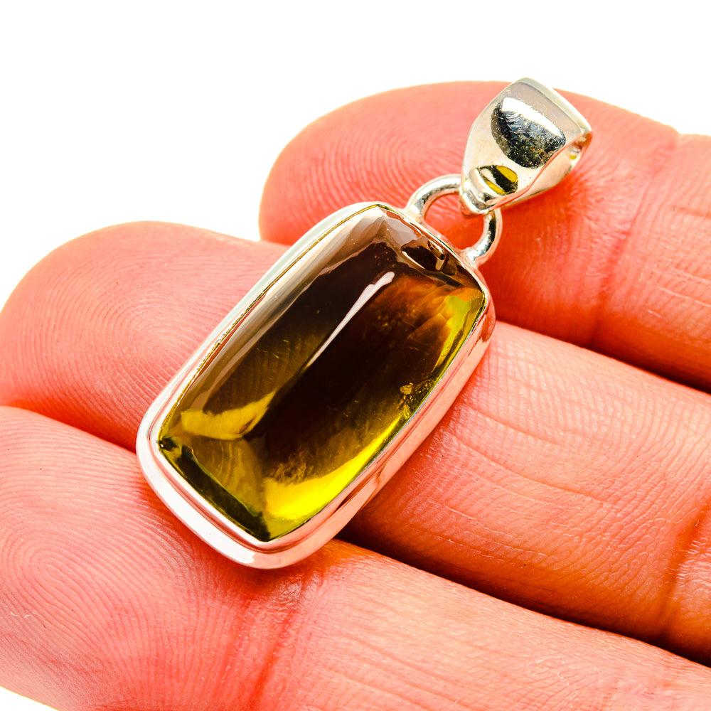 Olive Quartz Pendants handcrafted by Anasilvercos - PD746642