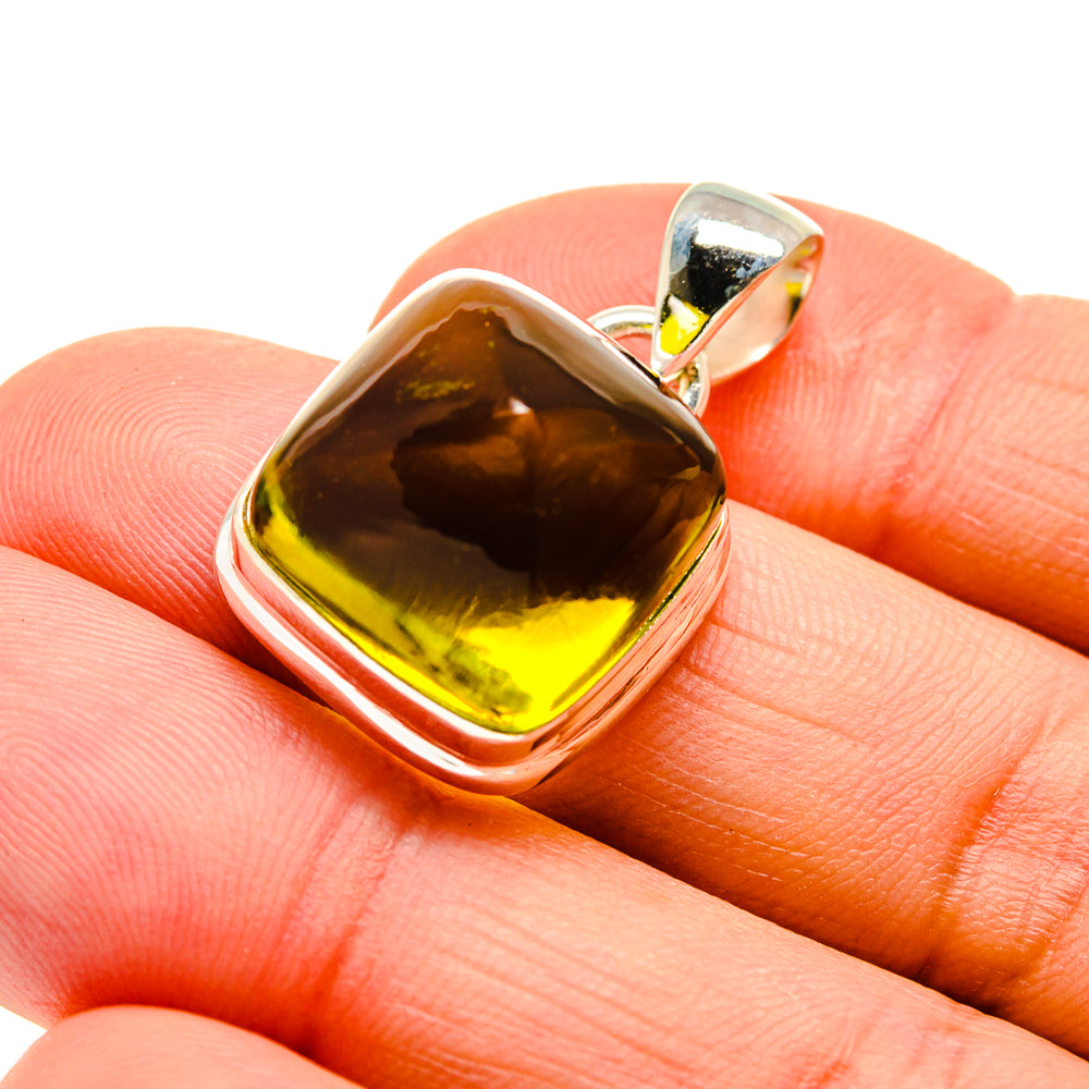 Olive Quartz Pendants handcrafted by Anasilvercos - PD746649