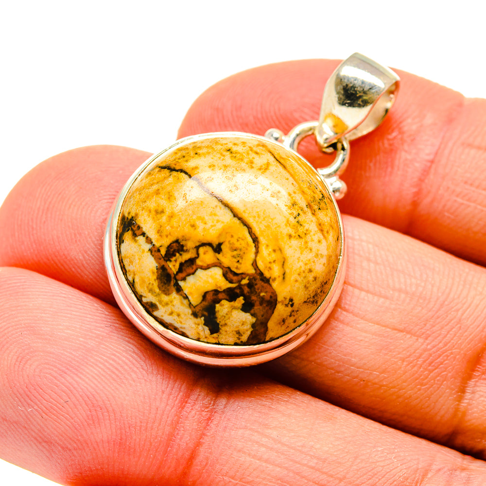 Picture Jasper Pendants handcrafted by Anasilvercos - PD746650