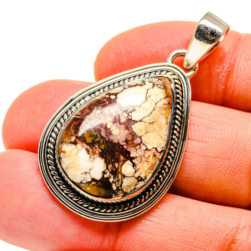Peanut Wood Jasper Pendants handcrafted by Anasilvercos - PD746694