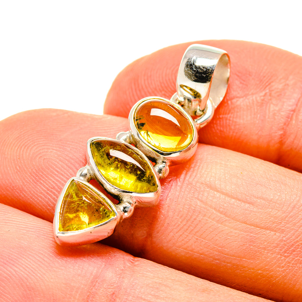 Olive Quartz Pendants handcrafted by Anasilvercos - PD746721